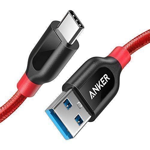 USB C Kabel auf USB 3.0 Anker PowerLine+ 90cm - [lebenslange Garantie] sehr Beständig für USB Typ-C Geräte Inklusive Galaxy S9, S8+, S8, MacBook, Sony XZ, LG V20 G5 G6, HTC 10, Xiaomi 5 und weitere (Rot)