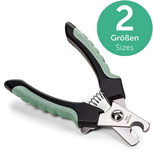 EVERANIMALS Krallenschere für Hunde Präzisionsklingen - Edelstahl Krallenzange, Hund, Katzen, Kaninchen, Grösse L