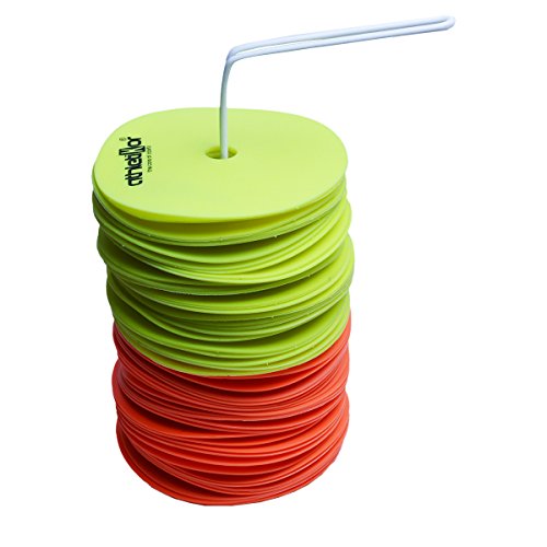 50 Stück Floormarker mit Halter_15 cm_Markierungsteller_Markierungscheiben_von athletikor