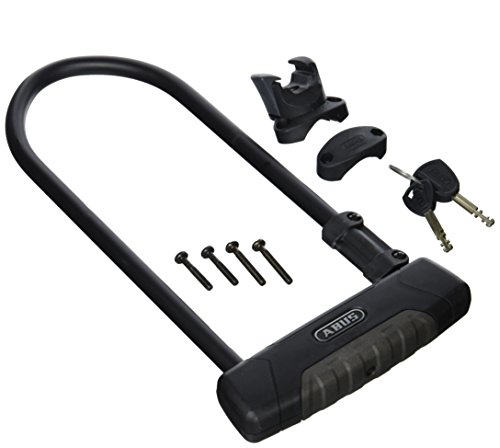 ABUS Fahrradschloss 470/300 Granit Plus KF-Halter, Schwarz, 11194