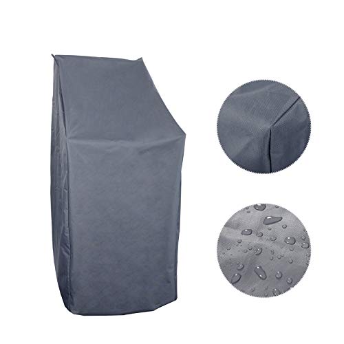 HOLISTAR Schutzhaube Gartenstuhl Schutzhülle Gartenmöbel Oxford wasserdicht Abdeckplane Stühle Abdeckung 68x96x110/150cm Anthrazit