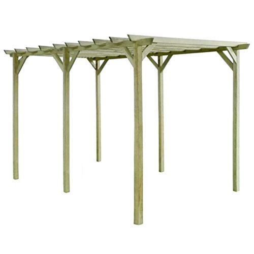 vidaXL Kiefer Garten Pergola Holzpergola Spalier Torbogen Rankhilfe Rosenbogen