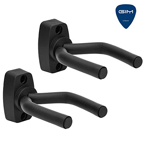 2 Stück Universal Gitarren Haken Gitarrenständer Wand Halterung für Akustikgitarre, klassische Gitarre, E-Gitarre, Bass, Ukulele