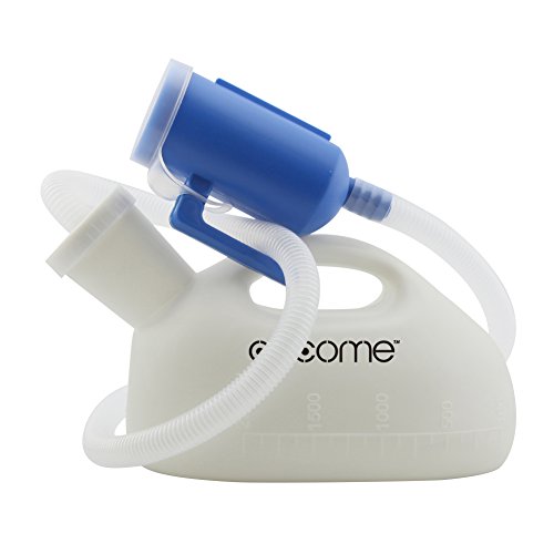 Urinflasche für Männer, OOCOME 2000ml Urinal Bottle Wiederverwendbare Portable Hohe Kapazität Verdickung Männlich Urinal für alten Mann Urin Sammler Urinal System mit 51 '(1,3M) Rohr