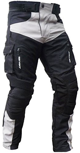 Sportliche Motorrad Hose Motorradhose Schwarz Grau Gr.XL