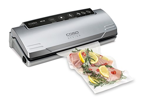 CASO VC10 Vakuumierer - Testsieger - Vakuumiergerät, Lebensmittel bleiben vakuumiert bis zu 8x länger frisch - ganz natürlich ohne Konservierungsstoffe, 30cm lange und stabile Schweißnaht, inkl. 10 gratis Profi-Folienbeutel