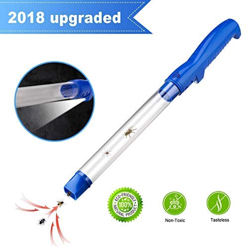 Sumeber Fliegen Sauger Akku Insekten Spinnen-Saugertierfreundlicher Spinnenfänger mit LED-Leuchte (Insektensauger)