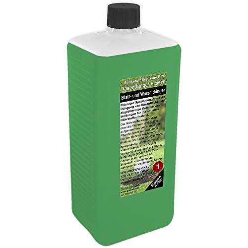 GREEN24 Rasen-Dünger Stickstoff Nachfüllpack XL 1 Liter für Rasen-Dünger Set Rasendünger flüssig für perfekten Rasen (Nachfüllpackung Stickstoff XL 1 Liter)