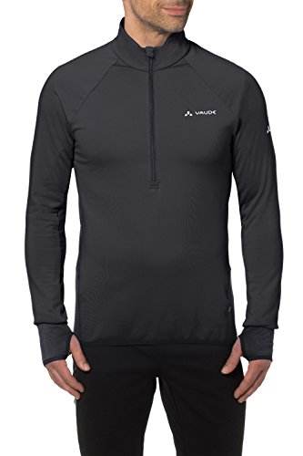Vaude Herren Pullover Livigno Halfzip 4279, Pullover, black, M