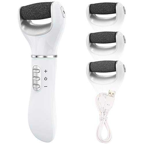 Elektrischer Hornhautentferner,Elektrischer Hornhautentferner wiederaufladbar, Fuß-Kallus-Entferner,USB Wiederaufladbar Hornhaut Entfernun,Extra Ersatzrolle