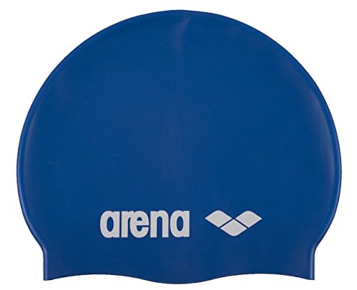 arena Kinder Unisex Wettkampf Badekappe Classic Silikon Junior (Verstärkter Rand, Weniger Verrutschen), Skyblue-White (77), One Size