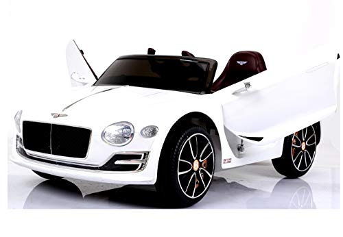 Bentley Elektro Kinderauto/Ledersitz / 2 x 390 Motor / 2 x 6V4AH Batterie/Hartgummi Reifen/USB / SD / MP3 / Modell 2018