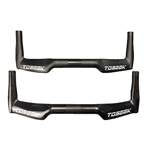 TOSEEK Full Carbon-UD-Muster AERO Triathlon Zeitfahren TT Lenker (Matte, 420mm)