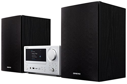 Onkyo Europe Electronics CS-N575D-SB Multiroom CD-Hi-Fi-System mit integrierter Chromecast-Technologie, Dual-WiFi, LAN, Spotify Connect silber