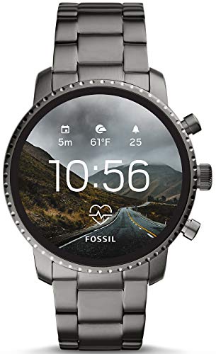 Fossil Wearable Uhr digital Smartwatch mit Metallband Armband FTW4012