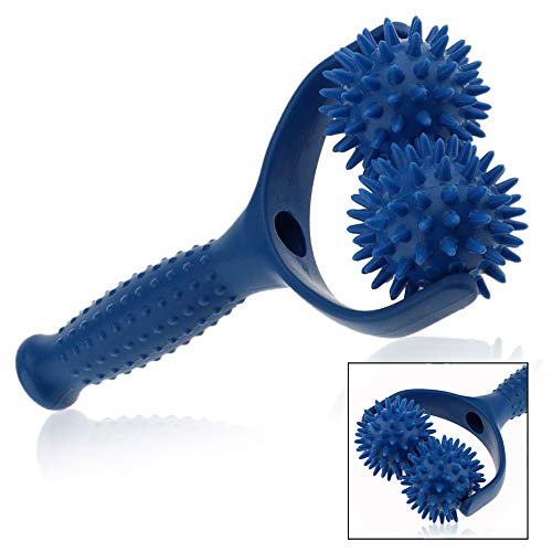 LHKJ Massageroller mit 2 Massagebälle,Massageroller mit noppen für Schulter,Bein,Muskel Entspannen