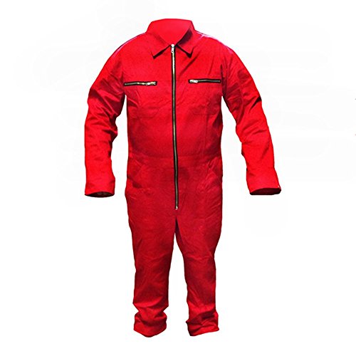 Arbeitsoverall Arbeitskombie Arbeitsanzug Schutzanzug Overall Rallye Fasching - Rot Gr. 46-60 (52)