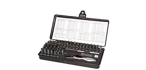 Wiha Micro-Bit Set ESD gemischt 65-tlg. (39971) für empfindliche elektronische Bauteile, Schutz von Komponenten durch elektrostatisch ableitendes Werkzeug, dissipativ, Werkzeug mit Oberflächenwiderstand, Sicherheitsprofil für Smartphones, Reparatur von Tablets, PCs und Notebooks