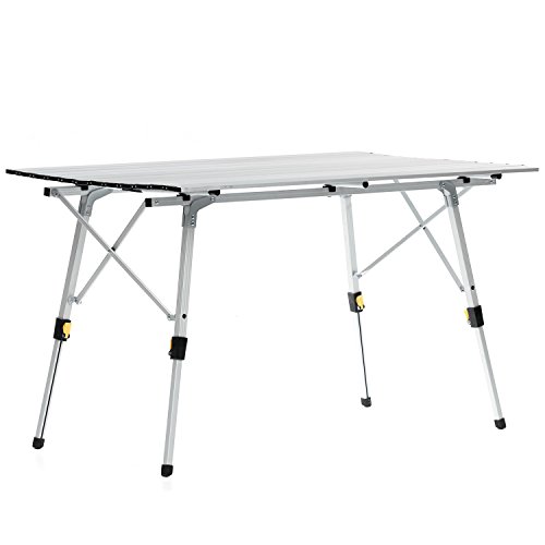 Skandika Outdoor Alu Falttisch Tisch, Grau, 6