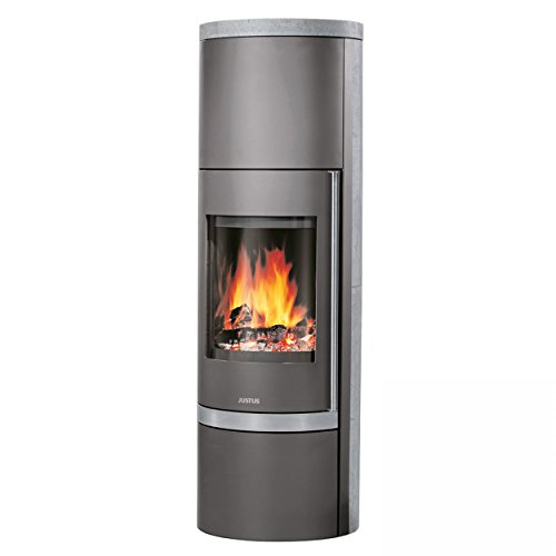 Justus Kaminofen Faro Plus gussgrau Speckstein