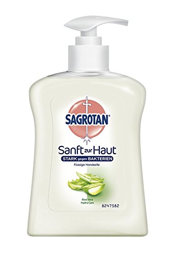 Sagrotan Handseife Aloe Vera, Flüssigseife, 3er Pack (3 x 250 ml)