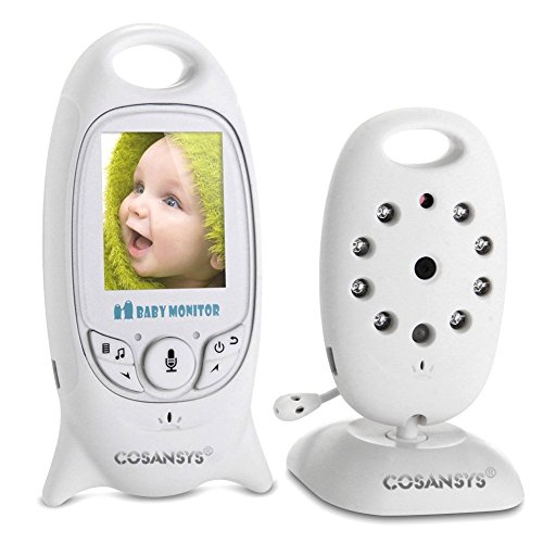 Babyphone mit Kamera Video Baby Monitor Gegensprechfunktion Digital (Nachtsicht, Temperatursensor, Schlaflieder ), 2.0 Zoll LCD