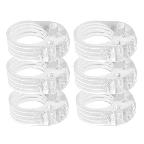 LouMaxx Türklinkenpuffer - 6er Set transparente Türstopper Klinke