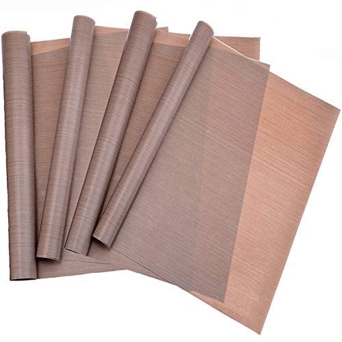 Pritogo Dauerbackfolie, Backpapier, Backfolie, Backunterlage, Silikonmatte (4er Set), 35 x 42 cm (Blechgröße), ohne Fett und Öl, zuschneidbar, spülmaschinenfest, antihaftbeschichtet