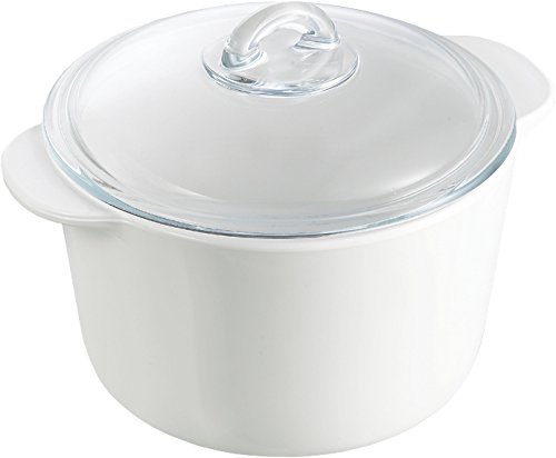 Pyrex 7715320 Flame Kasserolle, rund, 2 L