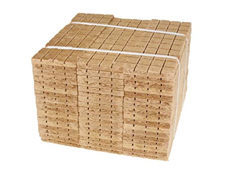 W-mtools Kaminanzünder 2520 Stück Holz & Wachs Anzündwürfel Öko Kohleanzünder Grill