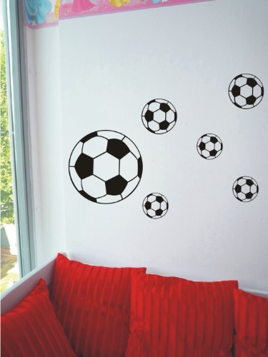 12 Fußbälle kleine kollektion - Schwarz