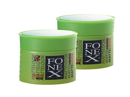 2 x FONEX Matte-Look Haarwachs 100g  Bestseller  Extremer Halt  Kein Verkleben | Professional Hair-Wax für Matte-Look-Effekt | Wachs-Gel, Hair-Styling für Männer mit Surfer Style | Haar-Wax für starken Halt widerspenstiger Haare