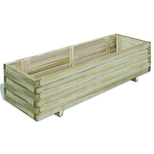vidaXL Holz Blumenkasten Pflanzkasten Blumenkübel Hochbeet Pflanztrog 120x40x30
