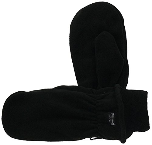 Fleece Fäustling mit Thinsulate , Farben:schwarz, Handschuhgröße:Herren