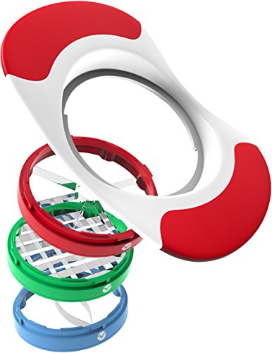 Vremi Apfelschäler und Entkerner - 3 in 1 Apfelschäler Kartoffelschäler Schneider für Pommes Frites und Mangoschneider Entkerner- 8 Apfelecken Apfelspalten austauschbare Edelstahl Metallklingen