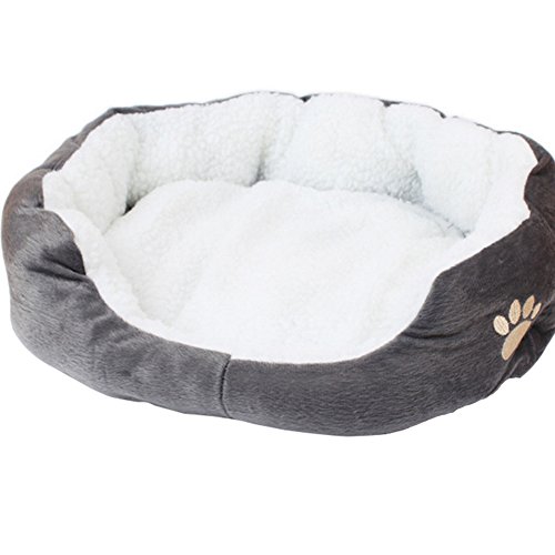 Westeng 1 Stück Ultra-Weiche Baumwolle Welpen Nest Katzenbett, Kleine Haustierbett Teddy Kennel Waschbar,50 x 40 x 15 cm