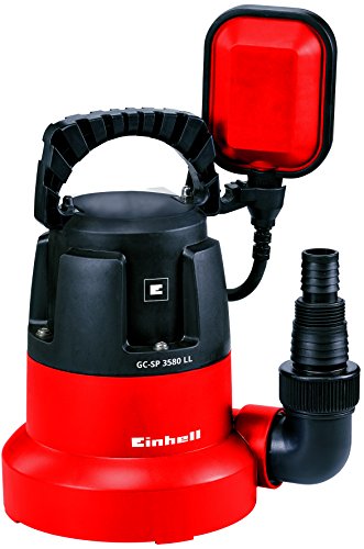 Einhell Tauchpumpe GC-SP 3580 LL (350 W, 8000 L/h, max. Förderhöhe 7,5 m, Stufenlos einstellbarer Schwimmerschalter, Kabelaufwicklung)