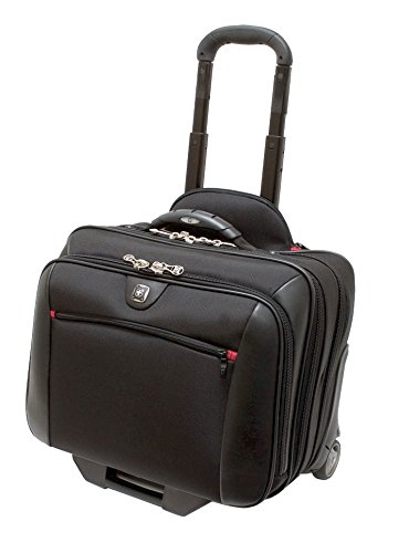 Wenger 600661 POTOMAC 17-Zoll-Rad-Laptop-Tasche, gepolsterte Laptopfach mit Übernachtung Fach schwarz {23 Liter}