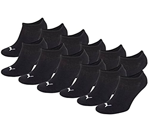 12 Paar PUMA Sneakersocken im Vorteilspack (Black, 43-46)