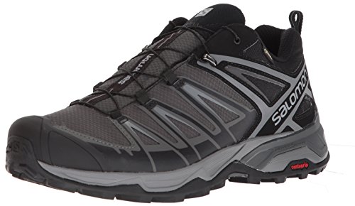 Salomon Herren Ultra 3 GTX Trekking-& Wanderhalbschuhe, Schwarz (Black/Magnet/Quiet Shade), 42 EU
