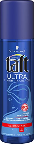 Schwarzkopf 3 Wetter Taft Ultra Fixier-Haarlack, ultra starker Halt 4, 5er Pack (5 x 200 ml)