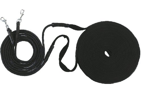 USG Doppellonge, schwarz, soft, 16 m