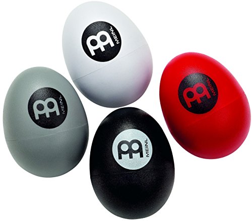 Meinl Percussion ES-SET Egg Shaker Set - 4-teilig, Rot, Schwarz, Weiß, Grau