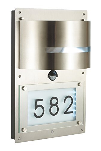 Außenleuchte E27 Edelstahl Lampe Wandleuchte Außenlampe Gartenlampe LED Leuchte (Wandlampe Hausnummer BWG)