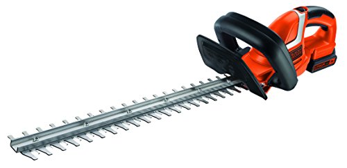 Black+Decker Akku Heckenschere GTC1845L20 mit E-Drive Technologie zum Schneiden harter und dicker Äste sowie mittlerer bis großer Hecken / 18mm Schnittstärke / 18V / 2,6kg leicht