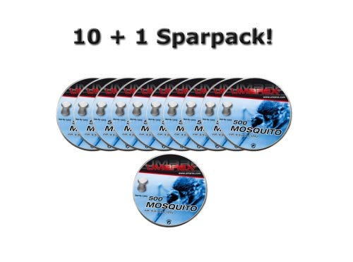 Umarex Flachkopf Diabolo Mosquito, cal. 4,5 mm (.177), 10 + 1 Sparpack