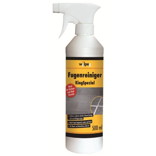 WILPEG Fugenreiniger 500 ml 'KingSpezial' - Reiniger für Fugen - an Wand und Boden - in Bad und Küche, effektive Fugenreinigung, Badreiniger