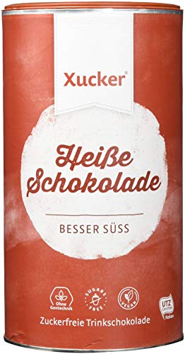 Xucker Heiße Schokolade (UTZ Xylit Trinkschokolade) - Pulver in Dose (29.5% Kakao) - vegan, ohne Gentechnik, zuckerfrei, 800 g