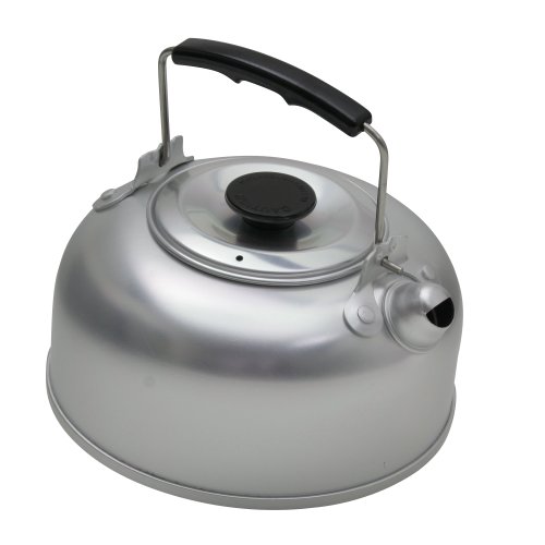 10T Kettle 950ml Alu Wasserkessel Camping Teekessel Outdoor Wasserkocher Trekking Kessel mit Klappgriff, eloxiert, spülmaschinengeignet