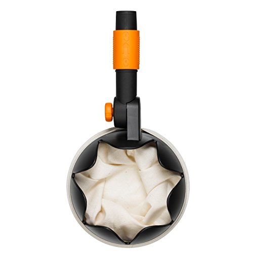 Fiskars Obstpflücker für Fiskars QuikFit Stiele, Nur Gerätekopf, L x B x H: 30 x 1,7 x 9 cm, Glasfaserverstärkter Kunststoff/Baumwolle, Schwarz/Orange, QuikFit, 1000693